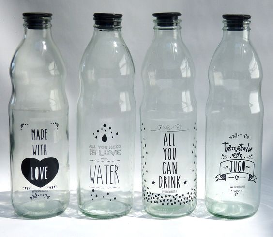 Reutilizar botellas de vidrio